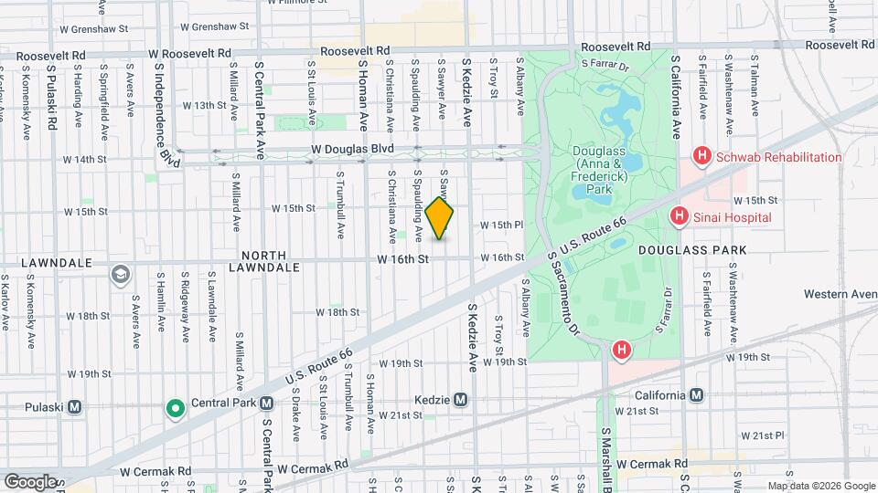 1544 S Sawyer Ave Map and Location Details