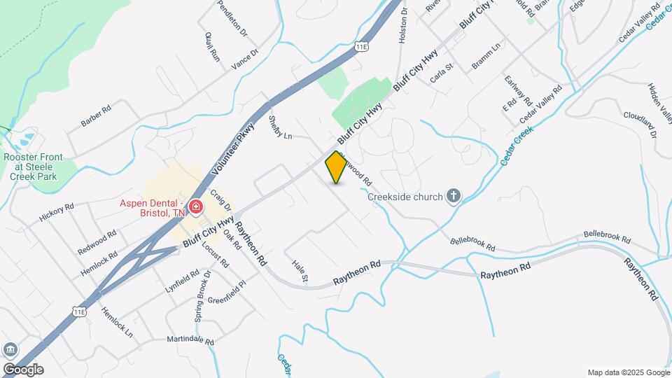 109 Tween Hills Rd Map and Location Details