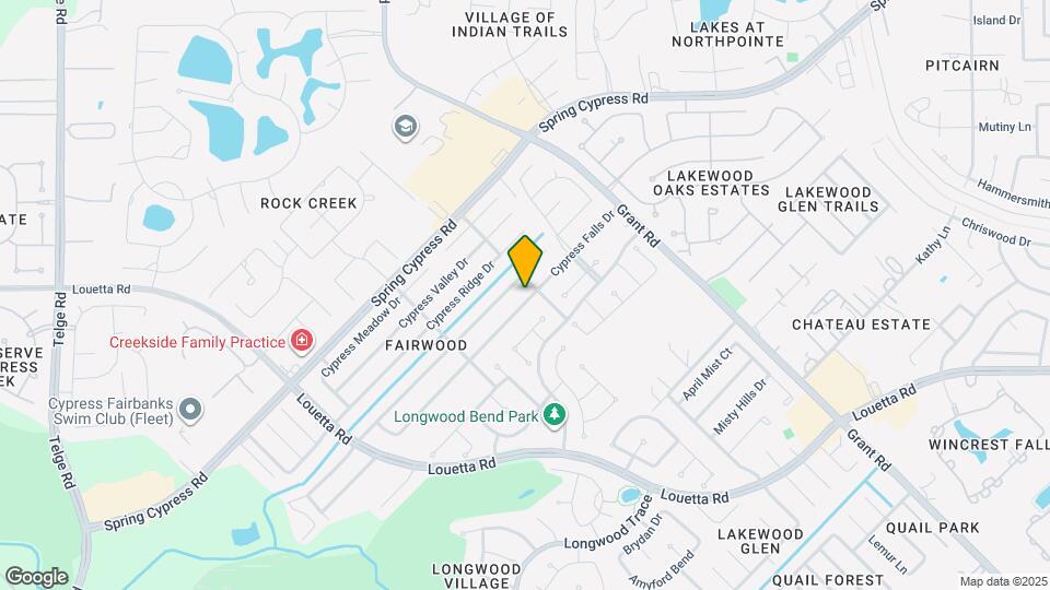 14306 Cypress Falls Dr Map and Location Details