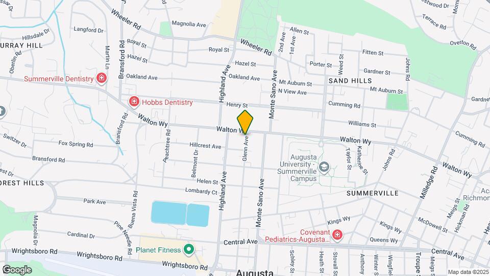 1113 Glenn Ave Map and Location Details