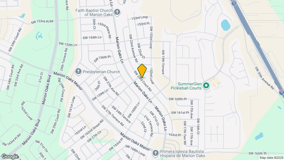 15833 SW 23rd Court Rd Map and Location Details