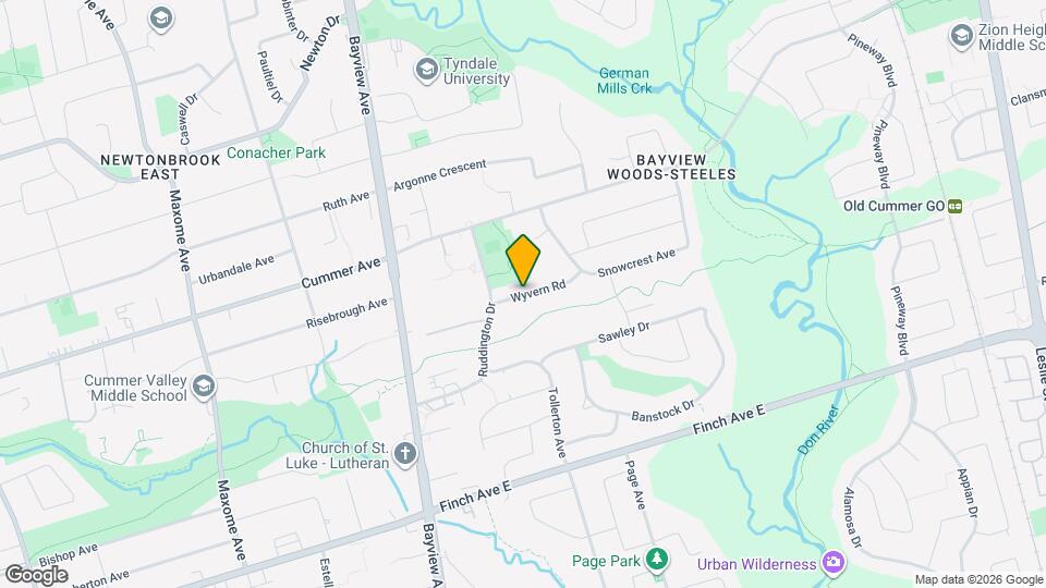 14 Wyvern Rd Map and Location Details