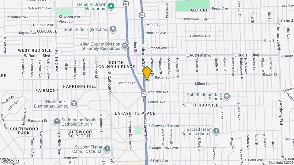 4133 Lafayette St Map and Location Details