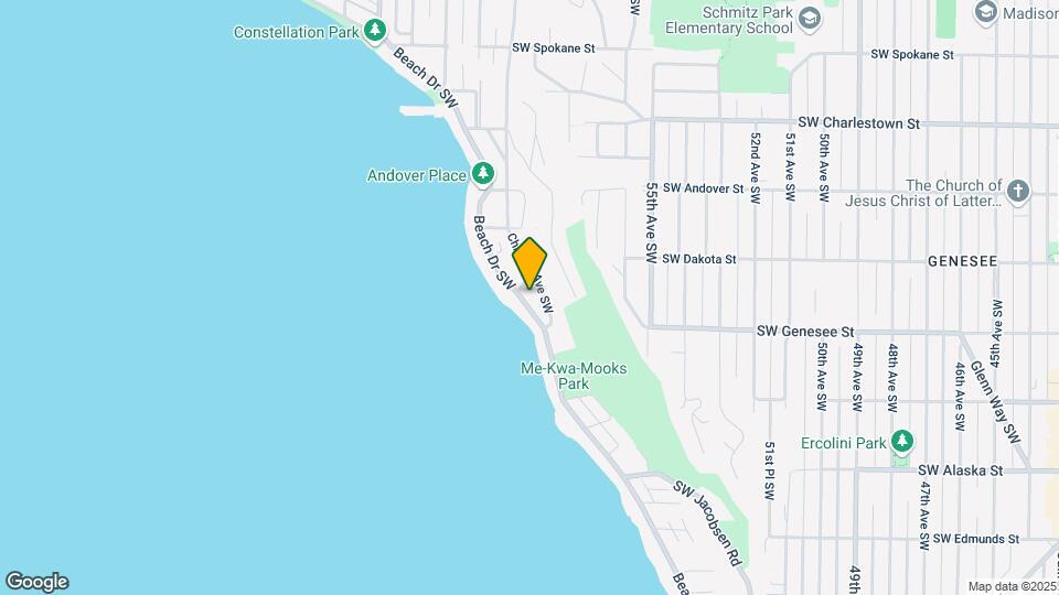 4208 Beach Dr SW Mapa y Detalles de la Ubicación