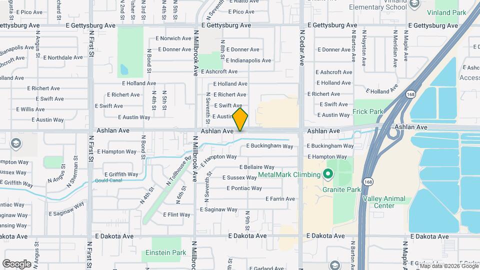 3872 E Ashlan Ave Map and Location Details