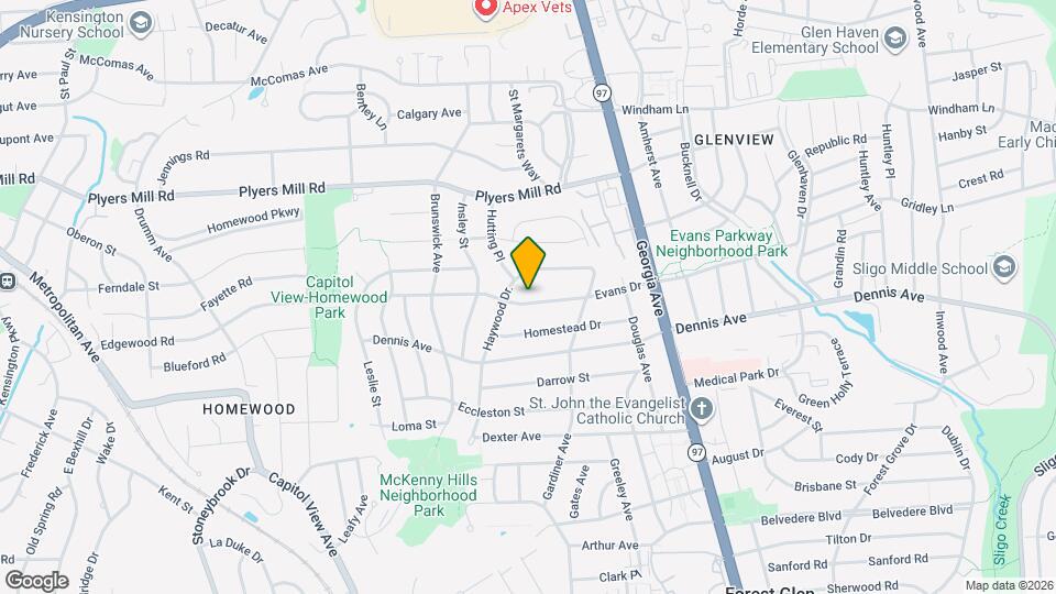 2421 Evans Dr Map and Location Details