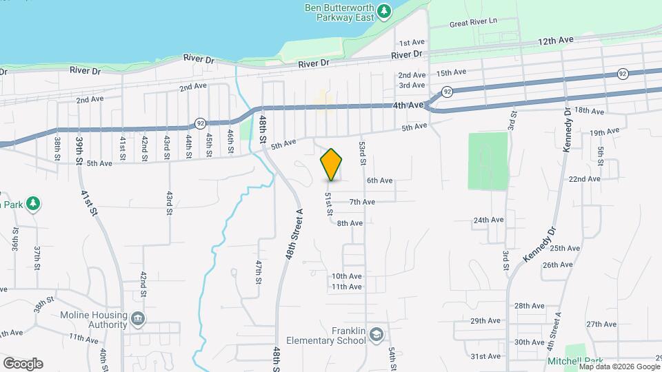 614 51st St Map and Location Details