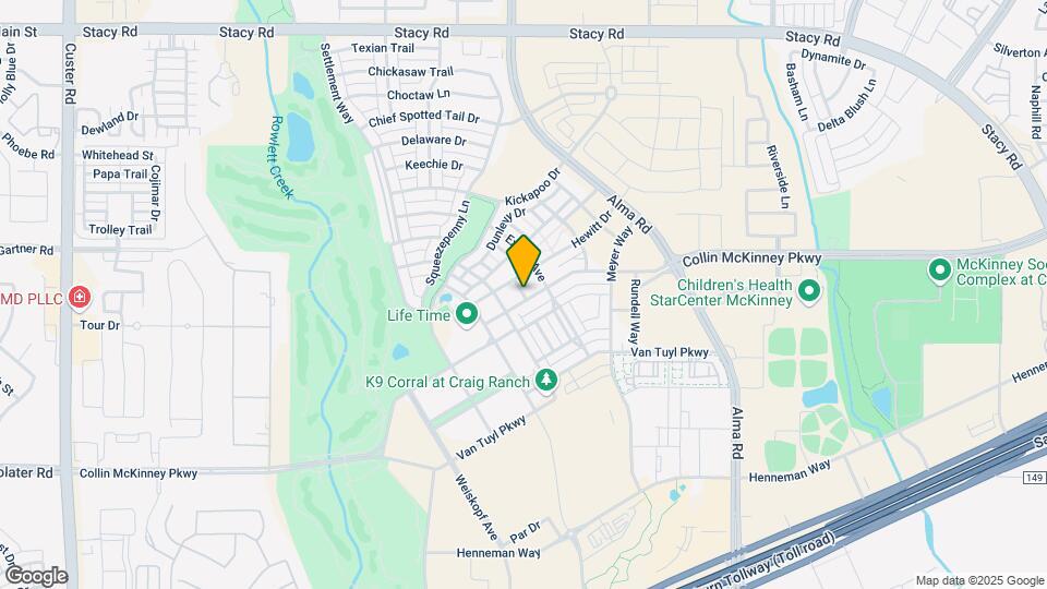 7404 Collin McKinney Pkwy Map and Location Details
