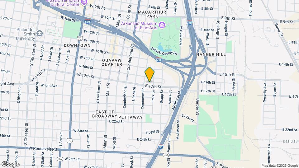 516 E 17th St Map and Location Details