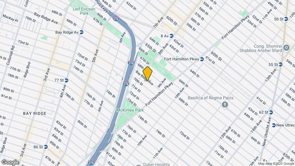 834 Bay Ridge Ave Map and Location Details