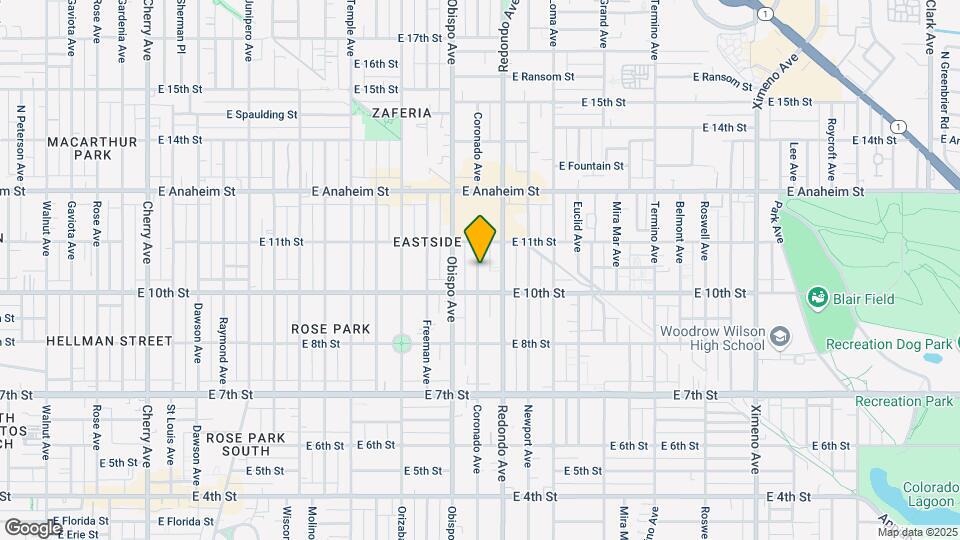 1044 Coronado Ave Map and Location Details