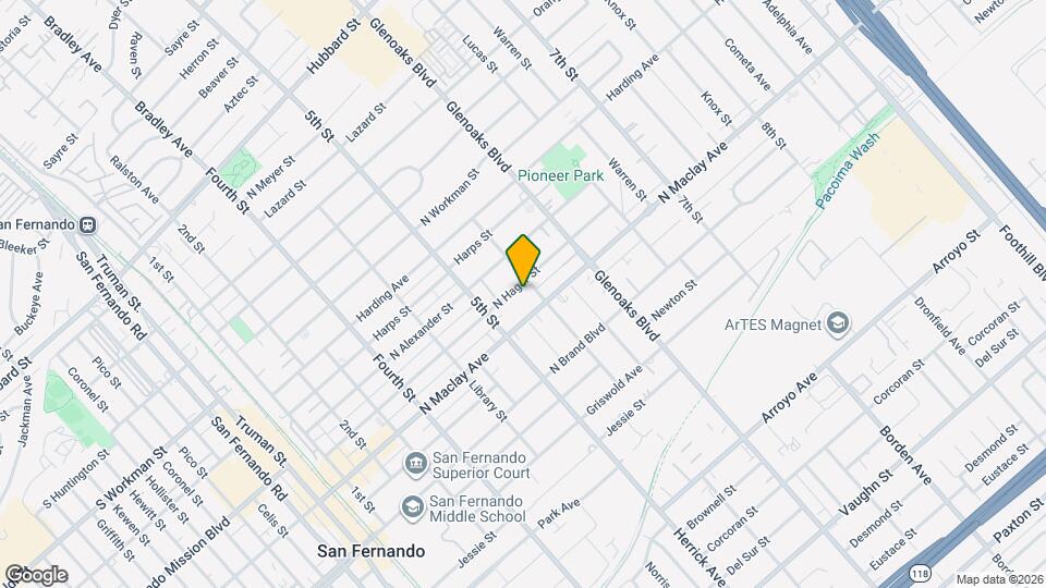 644 N Hagar St, Unit 1-314 Map and Location Details