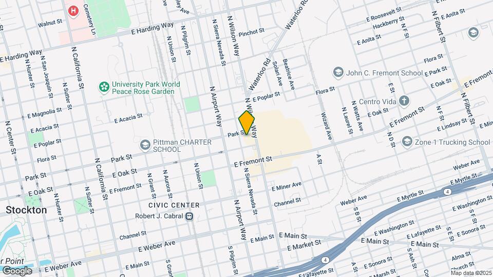 630 N Sierra Nevada St Mapa y Detalles de la Ubicación
