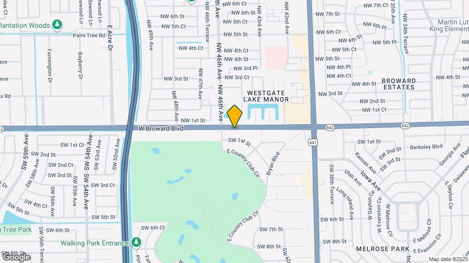 4500 W Broward Blvd Map and Location Details