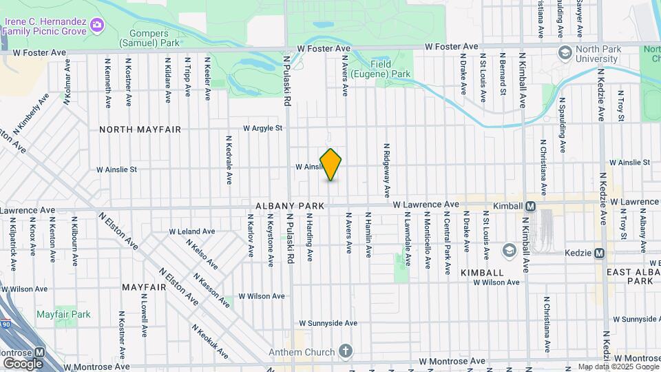 4829 N Springfield Ave Map and Location Details