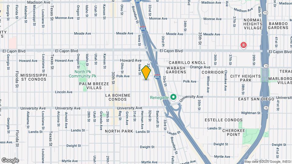 4060 32nd St Map and Location Details