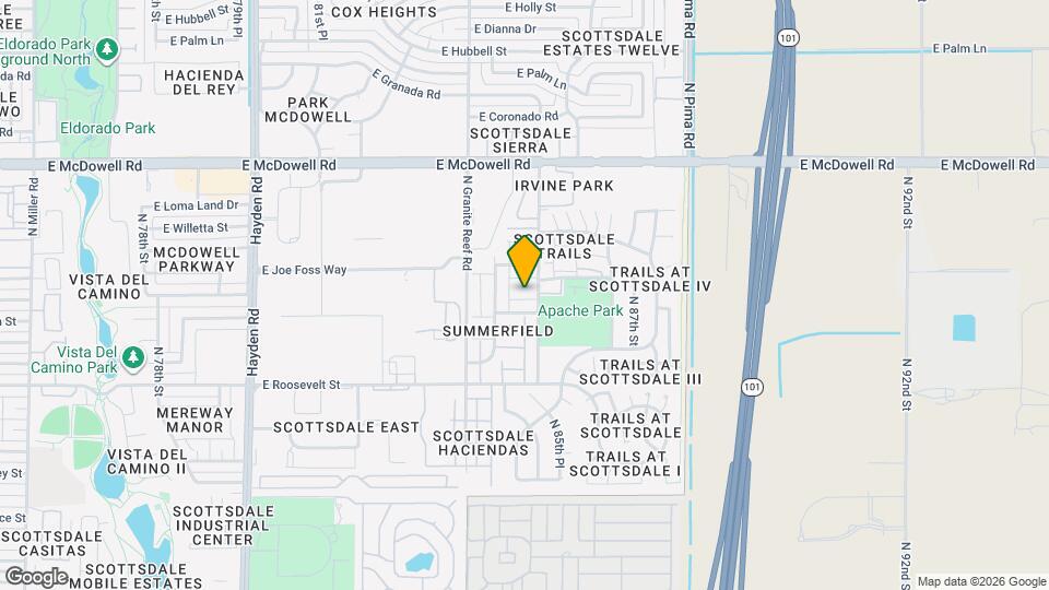 1224 N 85th Pl Map and Location Details