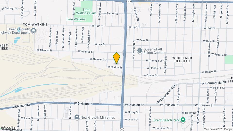 1631 W Florida St Map and Location Details