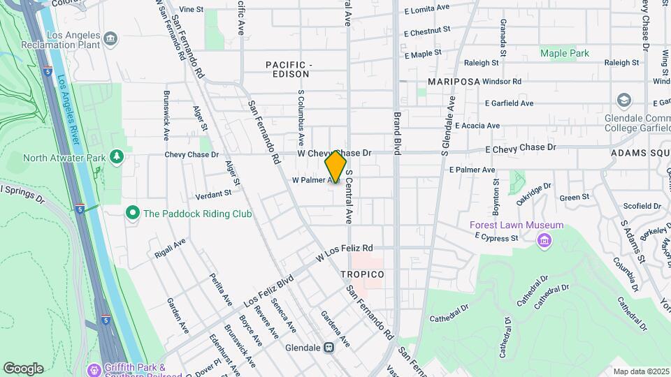 316 W Palmer Ave Mapa y Detalles de la Ubicación