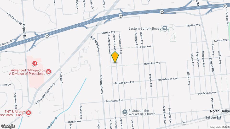 253 Hampton Ave Map and Location Details