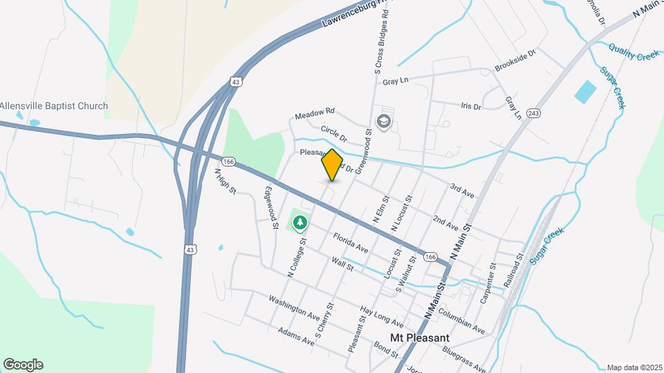 406 N College St Map and Location Details