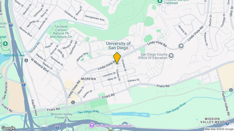 1330 Eureka St Map and Location Details