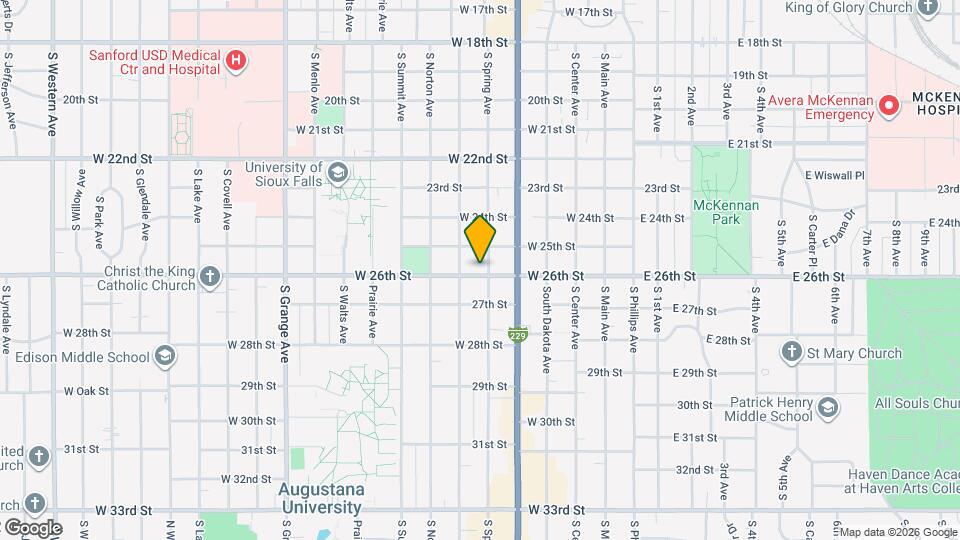 600 W 26th St Map and Location Details