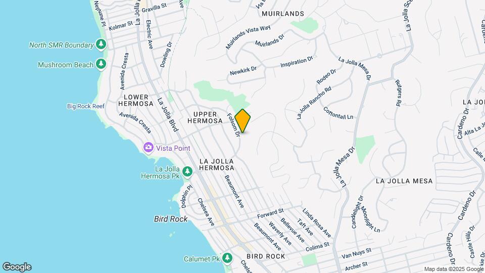 5911 Folsom Dr Map and Location Details