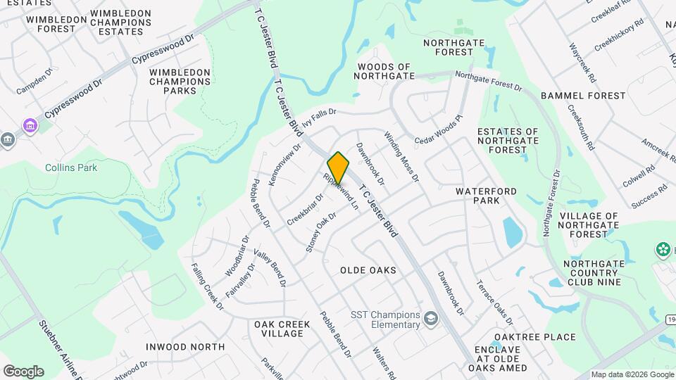 15619 Ripplewind Ln Map and Location Details