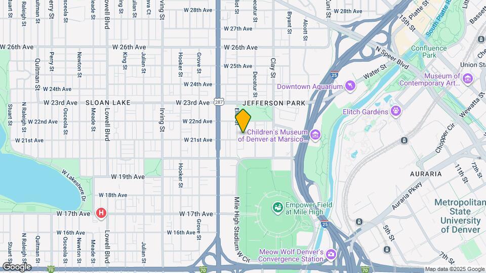 2851 W 21st Ave Map and Location Details