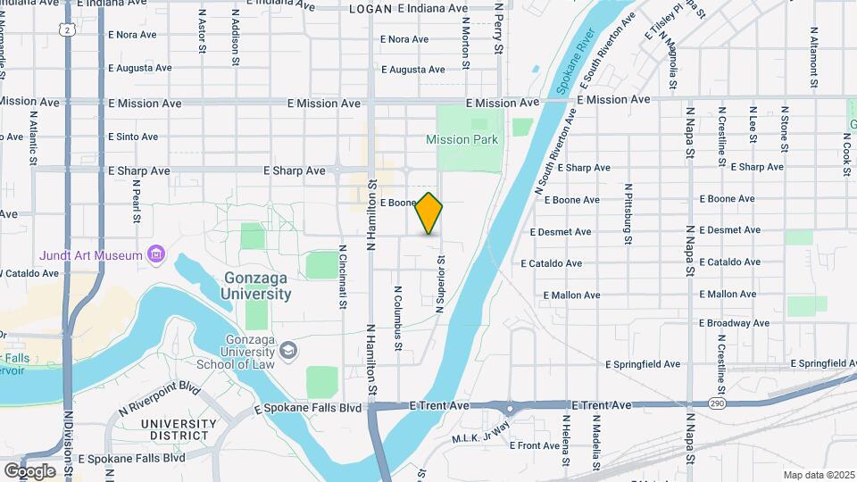 1036 E Desmet Ave Map and Location Details
