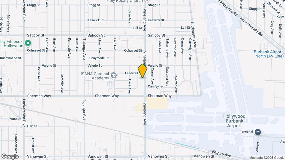7301 Vineland Ave Mapa y Detalles de la Ubicación