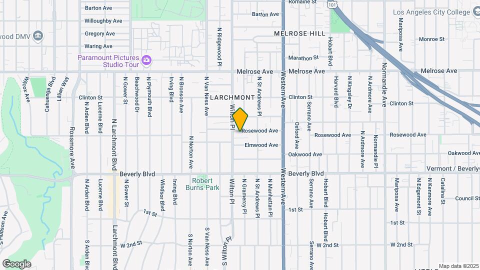 4942 Rosewood Ave Mapa y Detalles de la Ubicación
