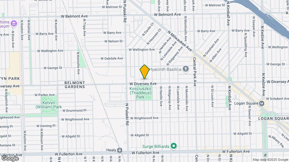 3856 W Diversey Ave Mapa y Detalles de la Ubicación