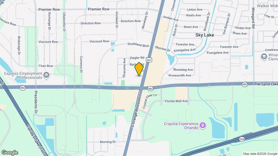 7900 S Orange Blossom Trl Map and Location Details