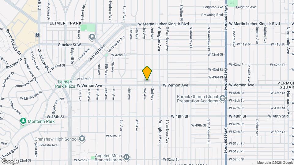 2417 W Vernon Ave Map and Location Details