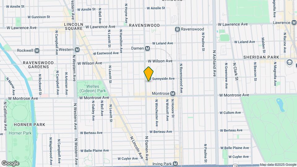 4445 N Damen Ave Mapa y Detalles de la Ubicación