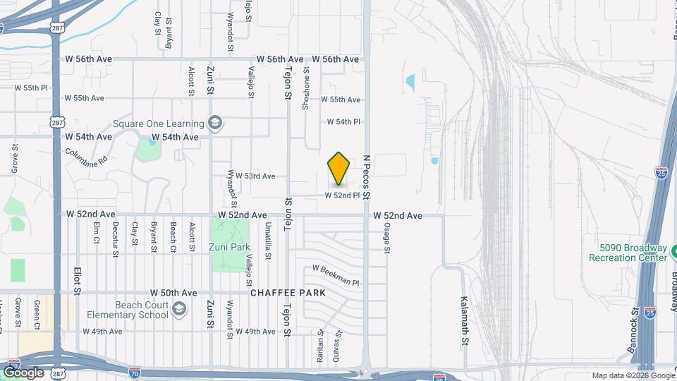 1742 W 52nd Ct Map and Location Details