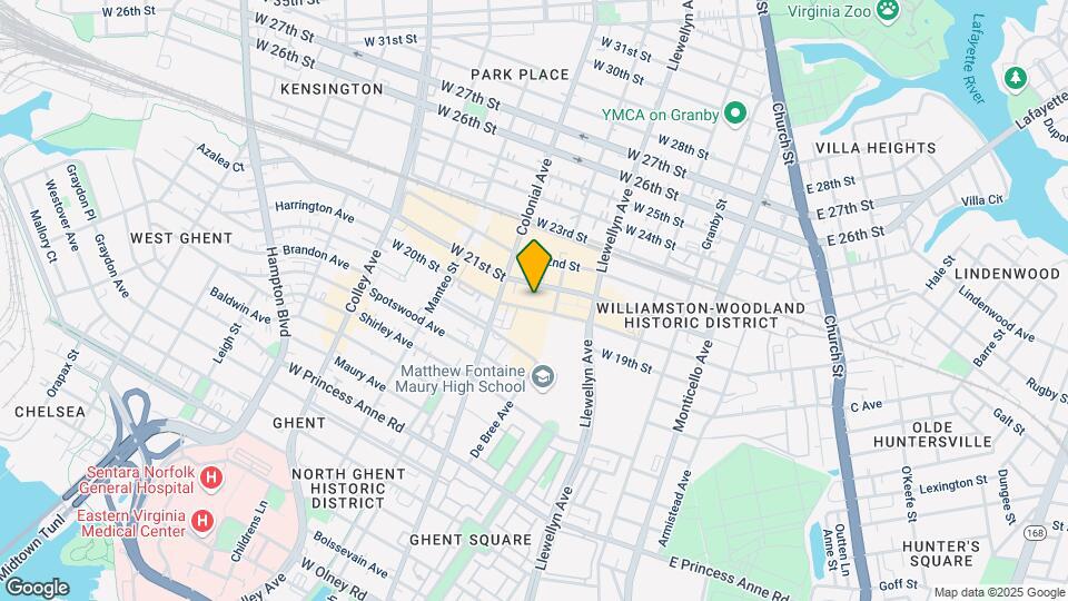 420-422 W 20 St Mapa y Detalles de la Ubicación