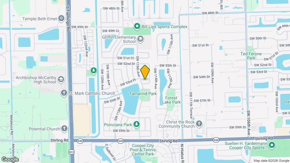 11525 SW 54th St Mapa y Detalles de la Ubicación