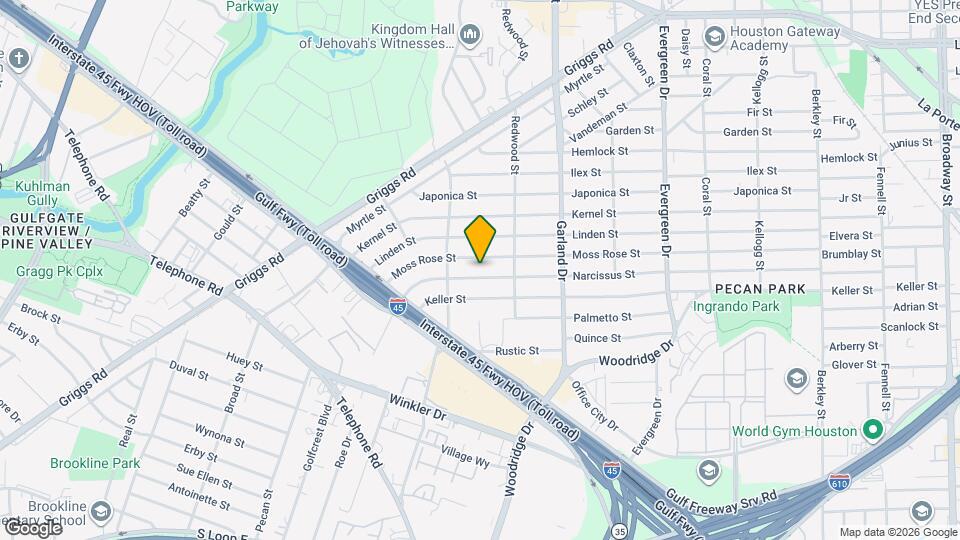 6735 Narcissus St Map and Location Details