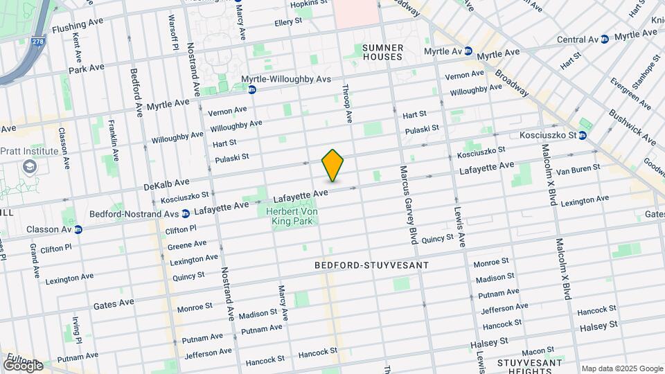 727 Lafayette Ave Mapa y Detalles de la Ubicación