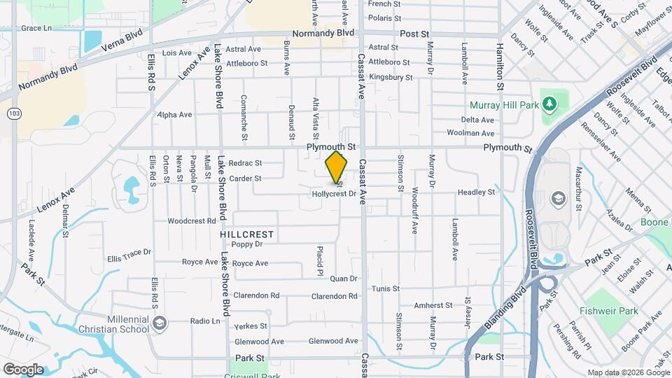 5105 Hollycrest Dr Map and Location Details