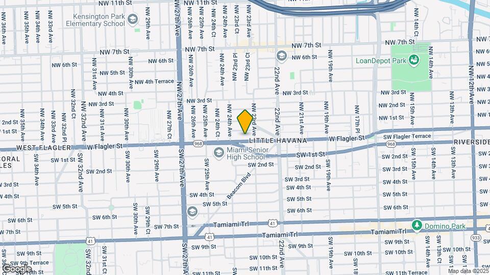 2335 W Flagler St Map and Location Details