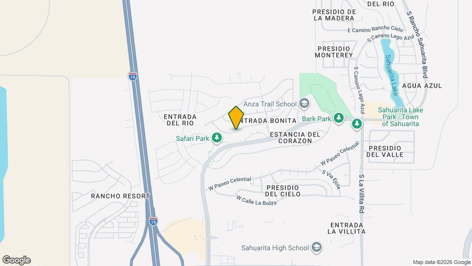 717 West Camino Tunera Map and Location Details