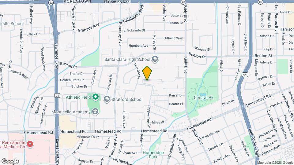 3025 Kaiser Dr Mapa y Detalles de la Ubicación