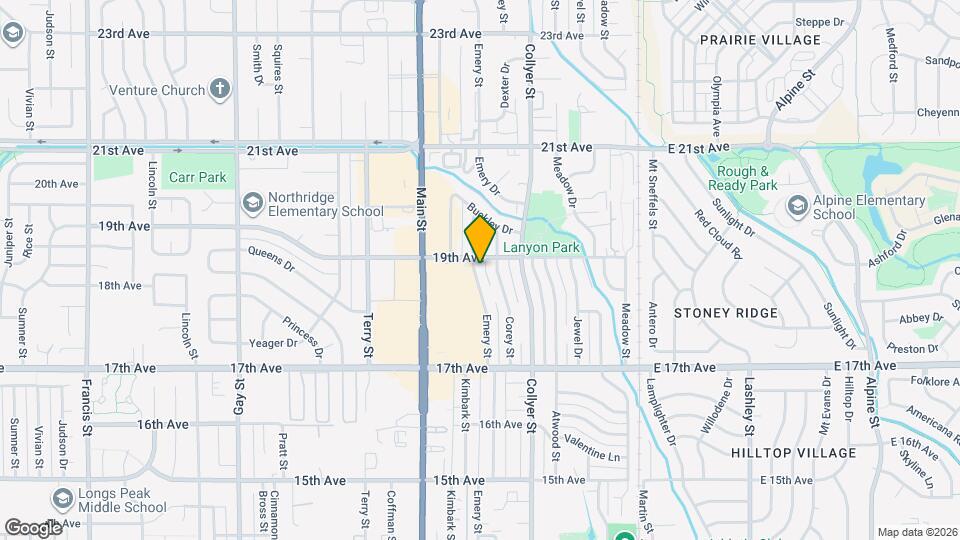 1850 Emery St Map and Location Details