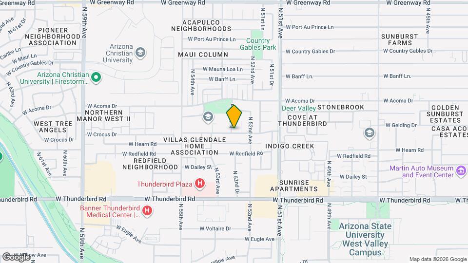 14401 N 52nd Ln Map and Location Details