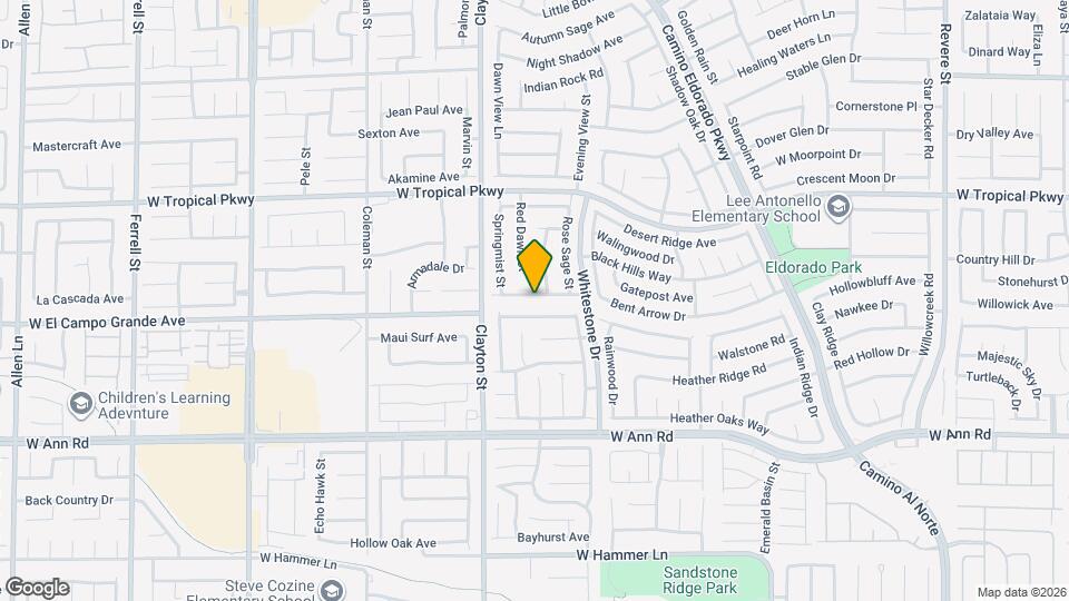 1901 Desert Sage Ave Map and Location Details