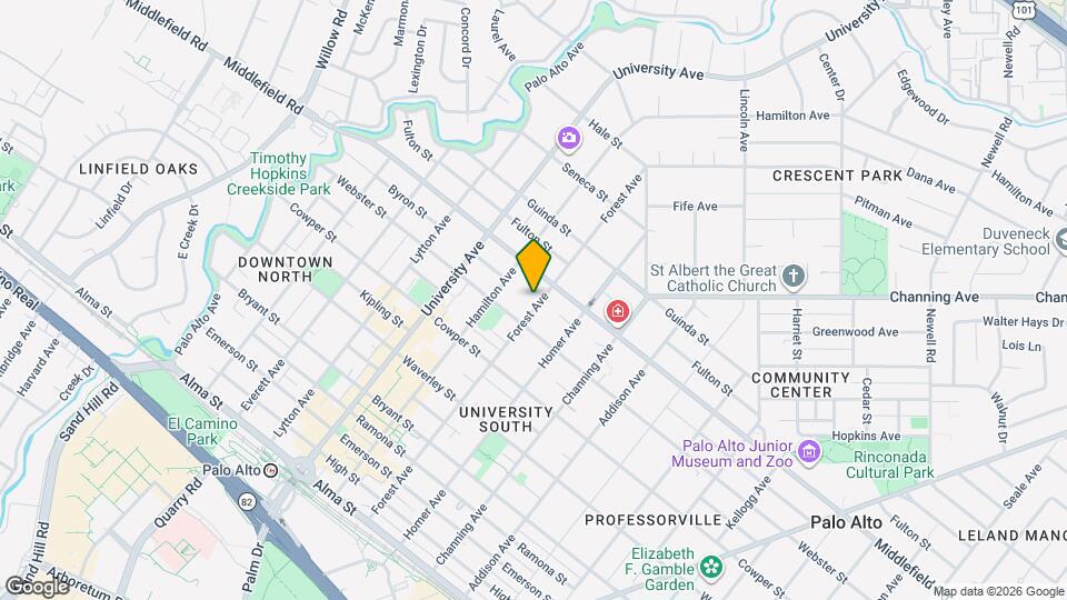 653 Forest Ave Map and Location Details